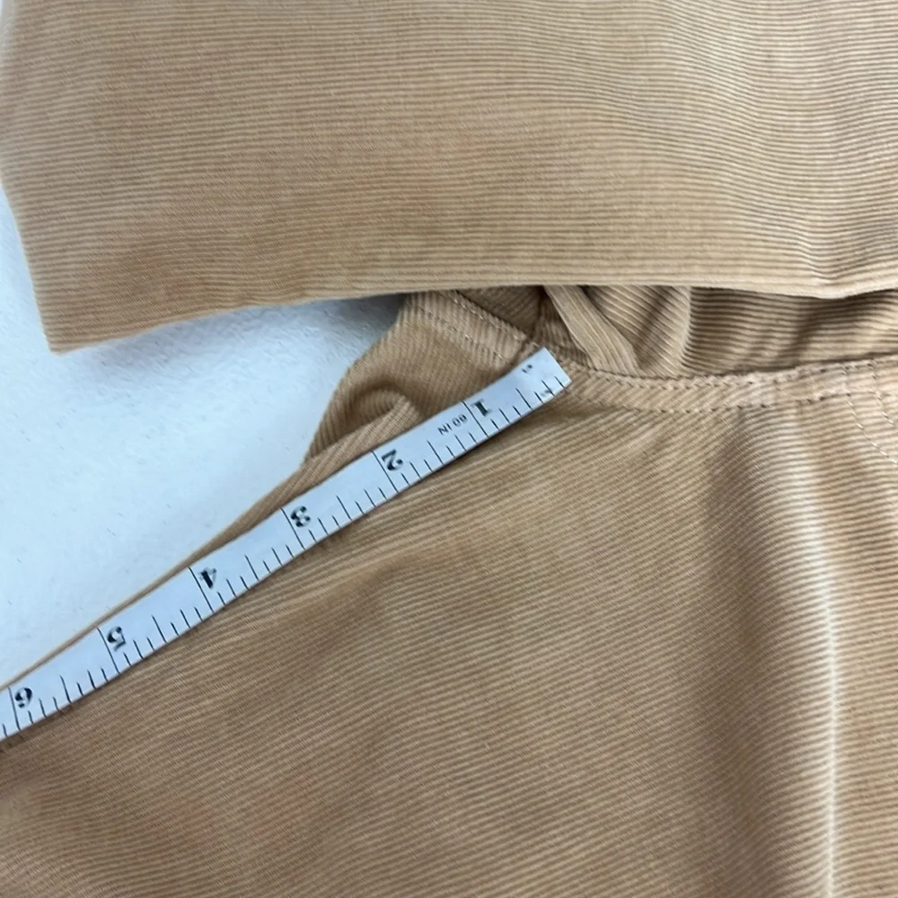 J. Crew Sz 25 Corduroy Tan Straight Leg Mid Rise Pants